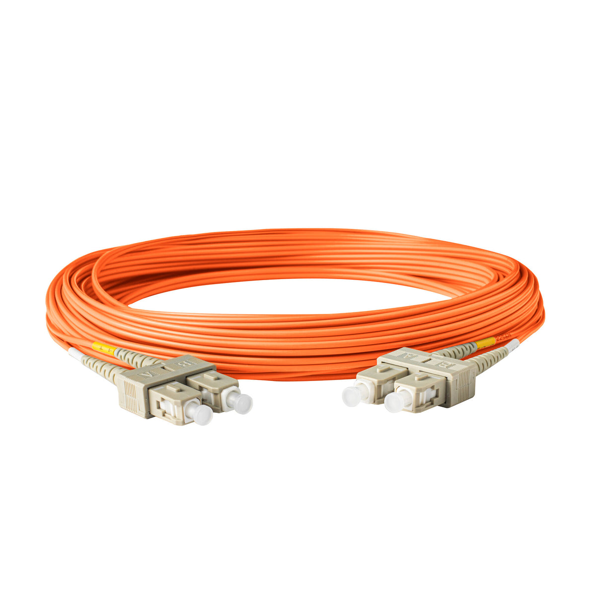 【博光通訊】電信級 0.2dB  SC/UPC to SC/UPC 多模 OM1 雙工光纖跳線 | 康寧纖芯 |  橘色 LSZH 低煙無鹵外被