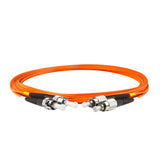 【博光通訊】電信級 0.2dB  ST/UPC to FC/UPC 多模 OM1 雙工光纖跳線 | 康寧纖芯 |  橘色 LSZH 低煙無鹵外被