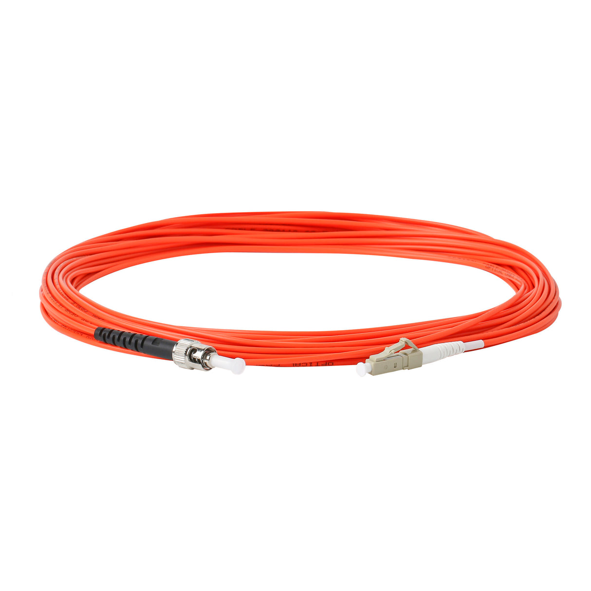 【博光通訊】電信級 0.2dB  LC/UPC to ST/UPC 多模 OM1 單工光纖跳線 | 康寧纖芯 |  橘色 LSZH 低煙無鹵外被