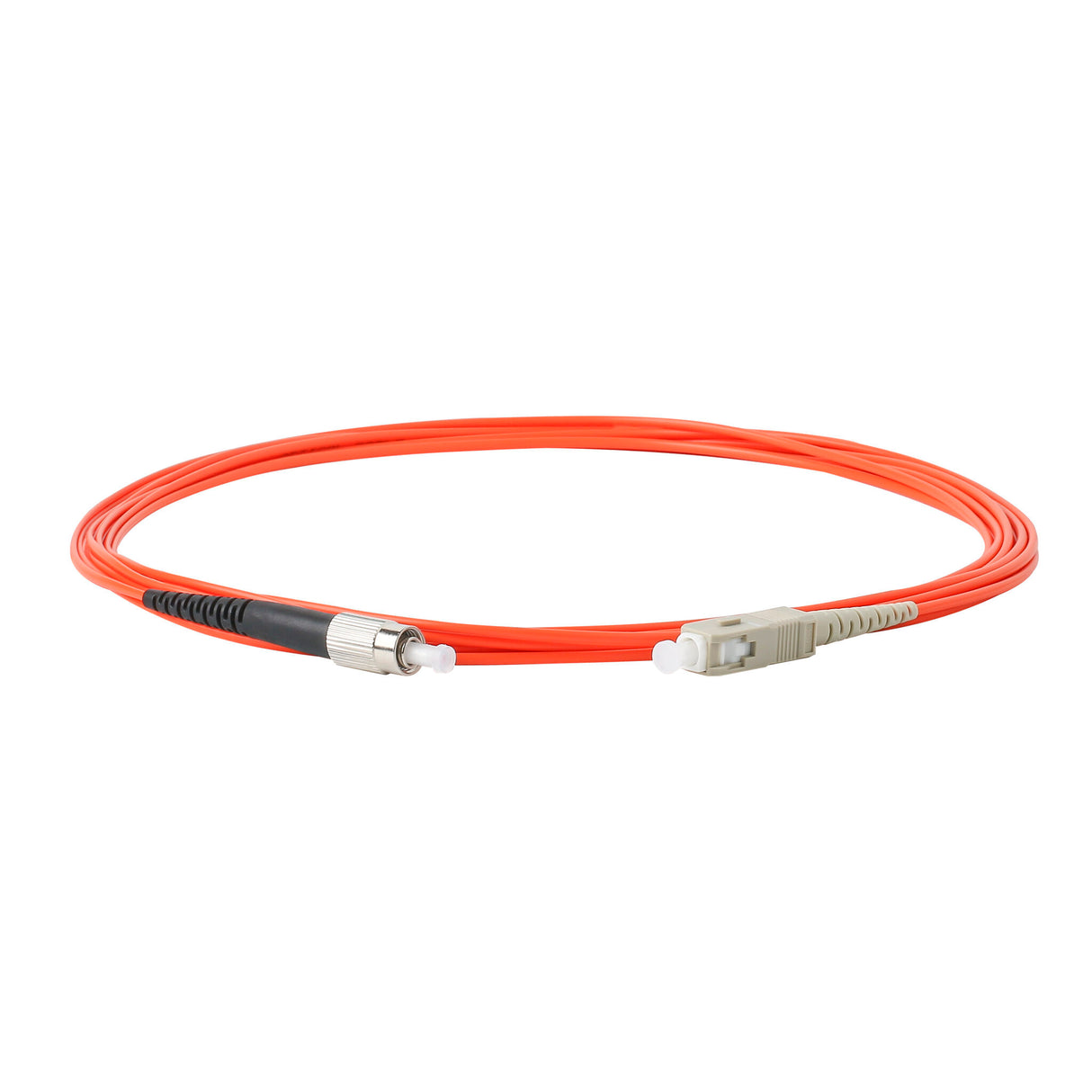 SpeedyFiberTX 0.2dB SC/UPC to FC/UPC Multimode OM1 Simplex Fiber Patch Cable | Corning InfiniCor 300 Optical 62.5 µm Multimode Fiber |  Orange OFNP Jacket
