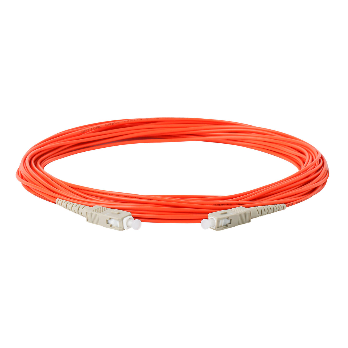 【博光通訊】電信級 0.2dB  SC/UPC to SC/UPC 多模 OM1 單工光纖跳線 | 康寧纖芯 |  橘色 LSZH 低煙無鹵外被