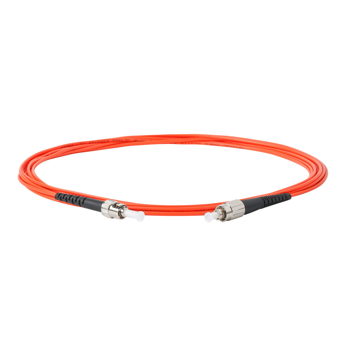 【博光通訊】電信級 0.2dB  ST/UPC to FC/UPC 多模 OM1 單工光纖跳線 | 康寧纖芯 |  橘色 LSZH 低煙無鹵外被