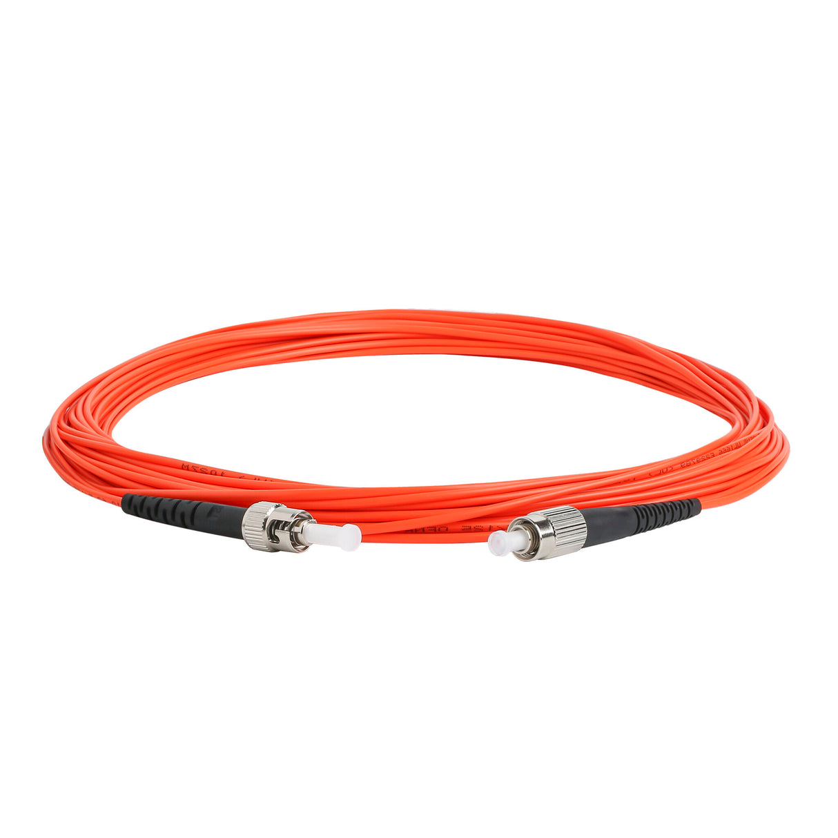 【博光通訊】電信級 0.2dB  ST/UPC to FC/UPC 多模 OM1 單工光纖跳線 | 康寧纖芯 |  橘色 LSZH 低煙無鹵外被