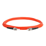 【博光通訊】電信級 0.2dB  ST/UPC to FC/UPC 多模 OM1 單工光纖跳線 | 康寧纖芯 |  橘色 LSZH 低煙無鹵外被