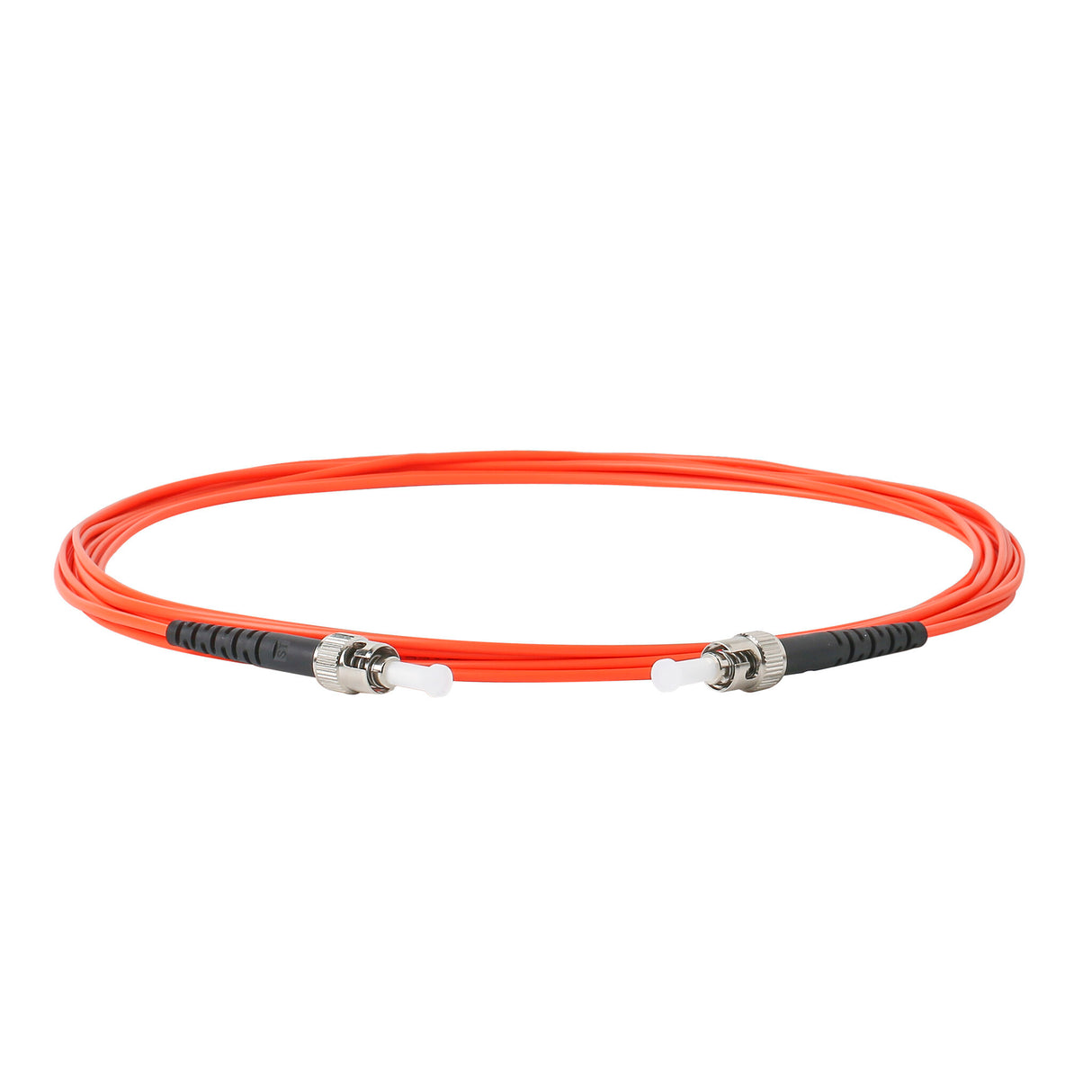 【博光通訊】電信級 0.2dB  ST/UPC to ST/UPC 多模 OM1 單工光纖跳線 | 康寧纖芯 |  橘色 OFNR 外被