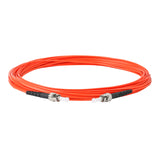【博光通訊】電信級 0.2dB  ST/UPC to ST/UPC 多模 OM1 單工光纖跳線 | 康寧纖芯 |  橘色 OFNR 外被