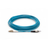 電信級低插損 0.1dB  LC/UPC to FC/UPC 多模 OM4 單工光纖跳線 | 康寧纖芯 |  水綠色 OFNR 外被, 水綠色接頭