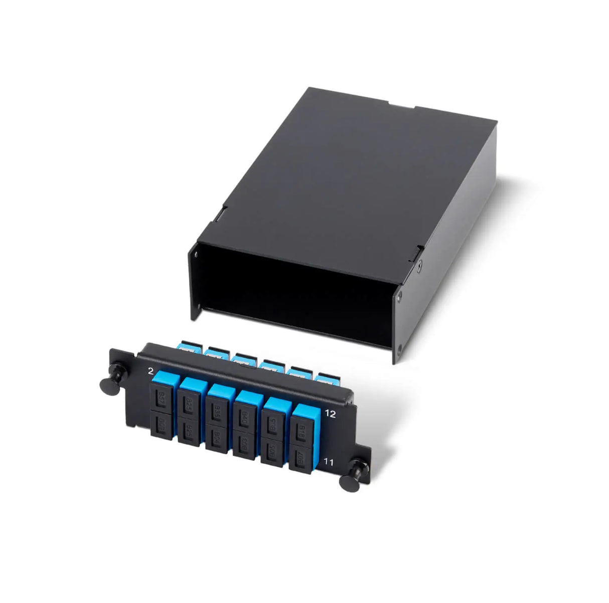 4MPO/MTP®-SC（12 芯）金屬模組卡匣，適用 UltraX/Y/N/S 系列機箱
