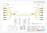 144-Fiber Elite Non-Pinned MTP® to Non-Pinned MTP® Trunk Cable | Corning® SMF-28® Ultra Singlemode Optical Fiber | OS1/OS2 Compatible | Type B, Yellow MTP® Connectors, Yellow Cable Jacket | OFNR Jacket