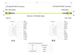 12-Fiber Elite Non-Pinned MTP®/APC to Non-Pinned MTP®/APC Jumper | Corning® SMF-28® Ultra Singlemode Optical Fiber | OS1/OS2 Compatible | Type A, Yellow MTP® Connectors, Yellow Cable Jacket | OFNR Jacket