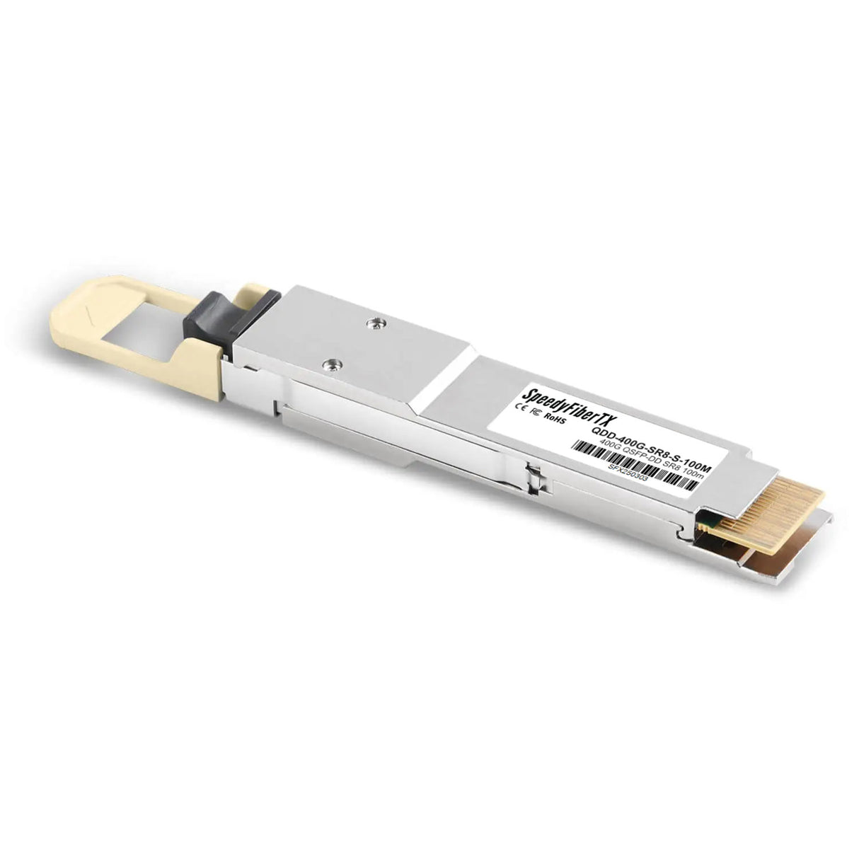 400GBASE-SR8 QSFP-DD PAM4 850nm 70m@OM3 / 100m@OM4 DOM MPO-24 多模光纖模組｜可分拆為 2 × 200G-SR4 與 8 × 50G-SR