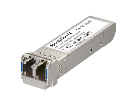 Cisco Compatible 1000BASE-EX SFP Fiber Module, SMF LC Duplex Connector, 1550nm Wavelength, 40km Transmission, with DOM Support.