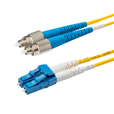 SpeedyFiberTX  LC/UPC to FC/UPC Single-Mode Duplex  Fiber Patch Cable | Corning SMF-28 Ultra Fiber | OS1/OS2 Compatible