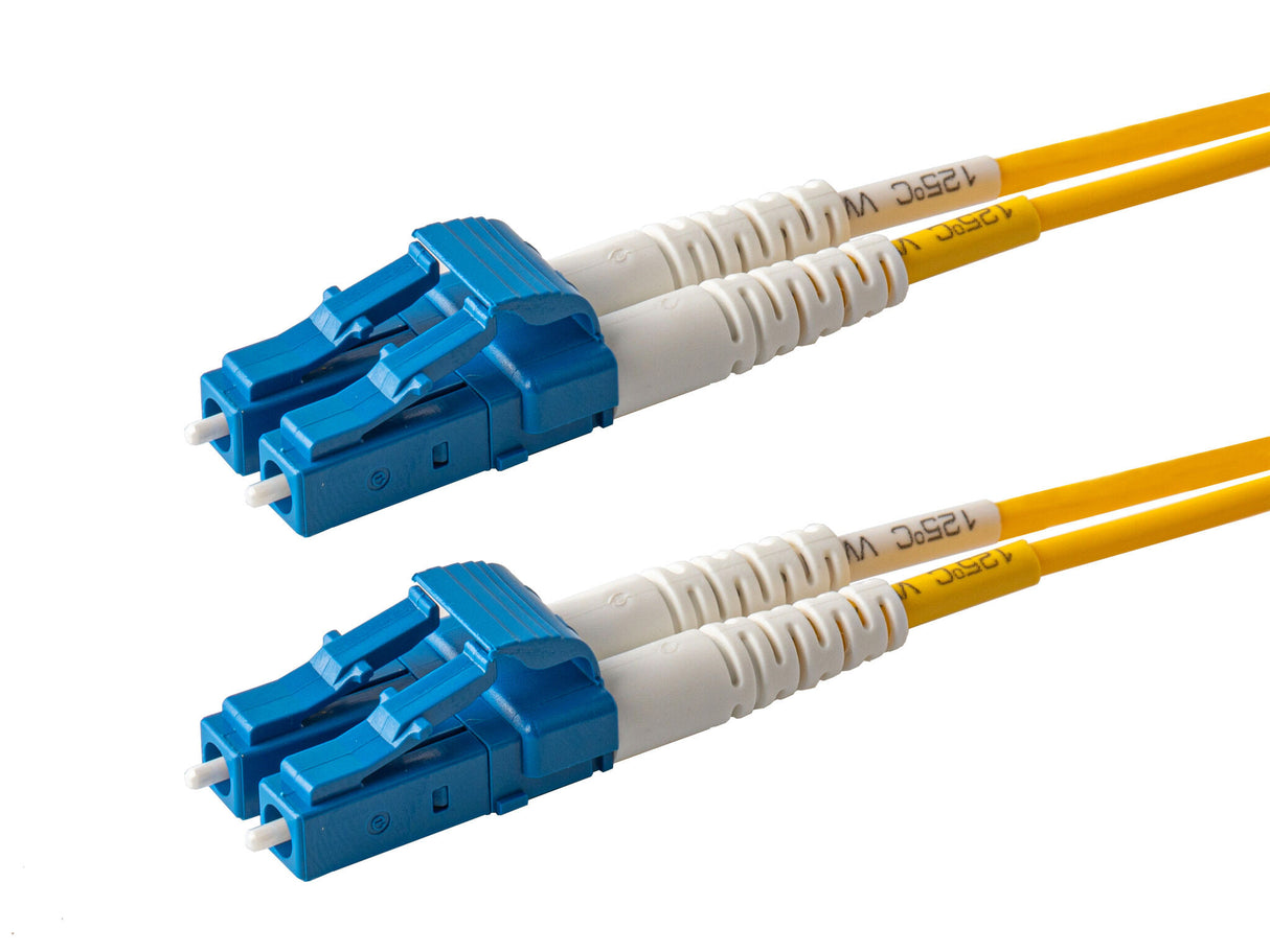 SpeedyFiberTX  LC/UPC to LC/UPC Single-Mode Duplex  Fiber Patch Cable | Corning SMF-28 Ultra Fiber | OS1/OS2 Compatible