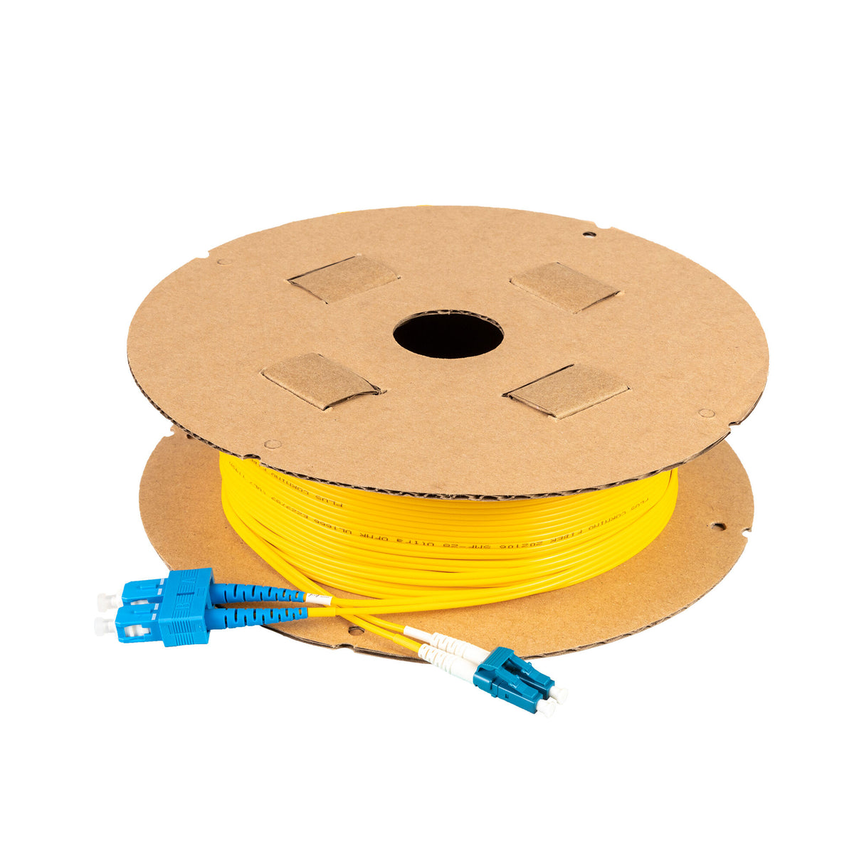 SpeedyFiberTX Low Loss 0.15dB LC/UPC to SC/UPC Single-Mode Duplex Fiber Patch Cable | Corning SMF-28 Ultra Fiber | OS1/OS2 Compatible | LSZH Jacket