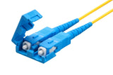 SpeedyFiberTX Low Loss 0.15dB LC/UPC to SC/UPC Single-Mode Duplex Fiber Patch Cable | Corning SMF-28 Ultra Fiber | OS1/OS2 Compatible | LSZH Jacket