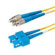SpeedyFiberTX  SC/UPC to FC/UPC Single-Mode Duplex  Fiber Patch Cable | Corning SMF-28 Ultra Fiber | OS1/OS2 Compatible