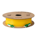 電信級 0.2dB 單模雙工 LC/APC to LC/APC 光纖跳線 | 康寧纖芯 | 綠白尾套 | OFNR 外被
