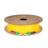 0.2dB LC/APC to LC/APC Single-mode Duplex Fiber Patch Cable | Corning SMF-28 Ultra Fiber | Red and Black Boots | OS1/OS2 Compatible | OFNR Jacket