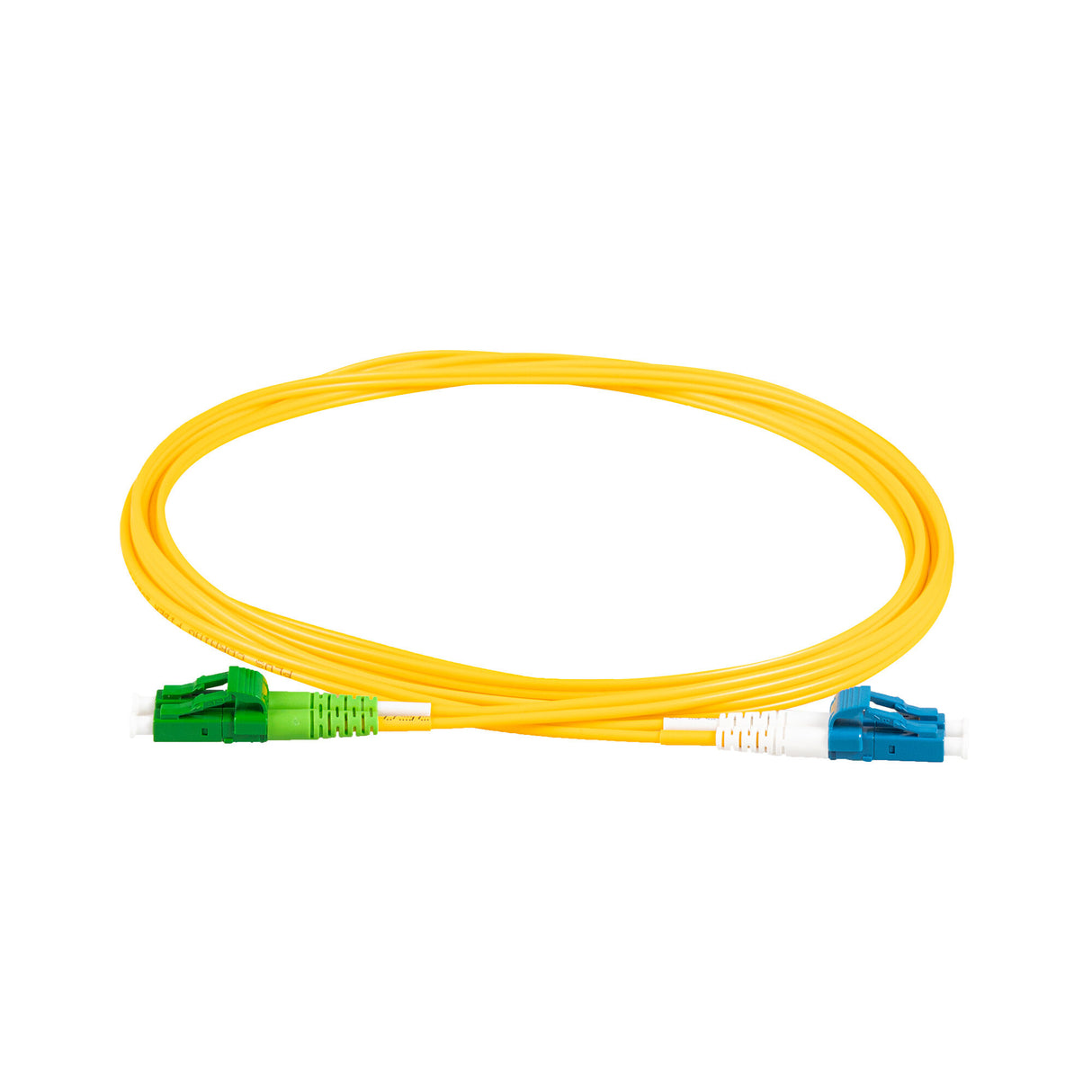 【博光通訊】電信級 0.2dB 單模雙工 LC/APC to LC/UPC 光纖跳線 | 康寧纖芯 | OFNP 外被