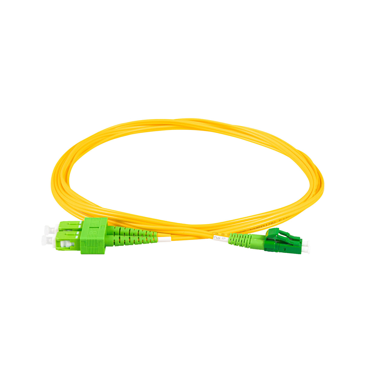 【博光通訊】電信級 0.2dB 單模雙工 LC/APC to SC/APC 光纖跳線 | 康寧纖芯 | OFNP 外被