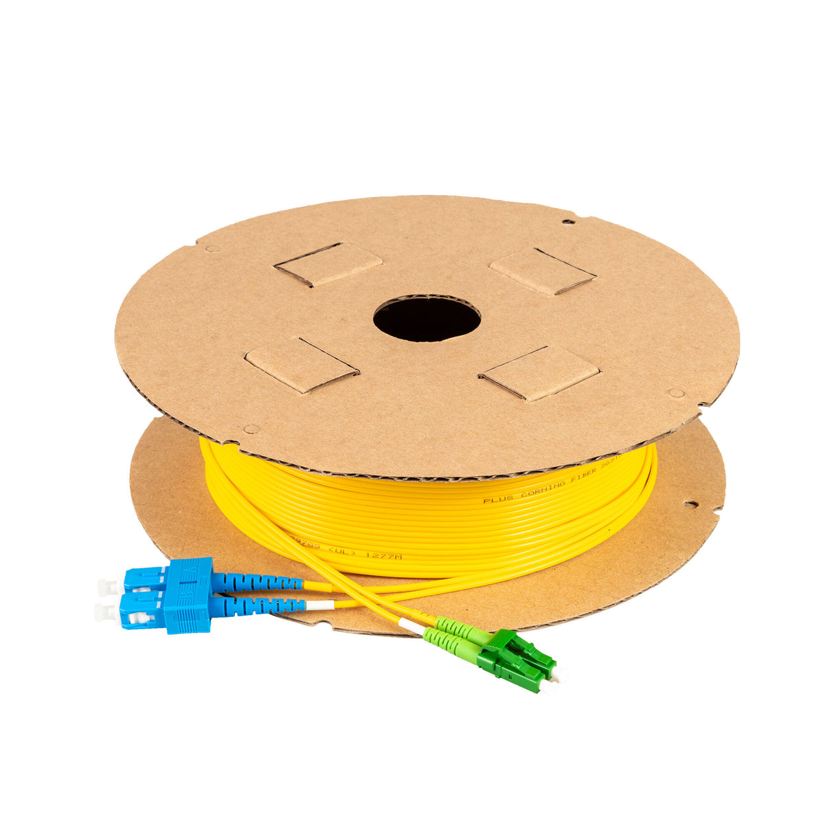 SpeedyFiberTX Low Loss 0.15dB LC/APC to SC/UPC Single-Mode Duplex Fiber Patch Cable | Corning SMF-28 Ultra Fiber | OS1/OS2 Compatible | LSZH Jacket