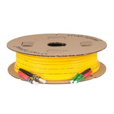 0.2dB LC/APC to ST/UPC Single-mode Duplex Fiber Patch Cable | Corning SMF-28 Ultra Fiber | Red and Black Boots | OS1/OS2 Compatible | OFNR Jacket