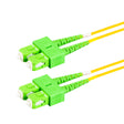 SpeedyFiberTX  SC/APC to SC/APC Single-Mode Duplex  Fiber Patch Cable | Corning SMF-28 Ultra Fiber | OS1/OS2 Compatible