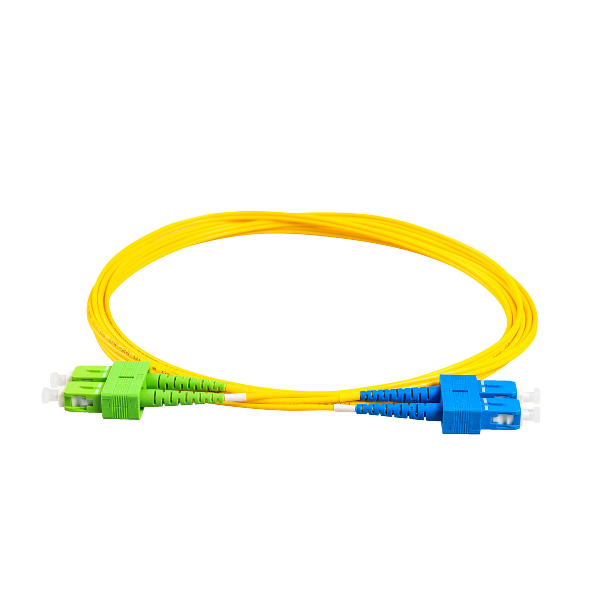 【博光通訊】電信級低插損 0.1dB 單模雙工 SC/APC to SC/UPC 光纖跳線 | 康寧纖芯 | OFNP 外被