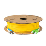 0.2dB SC/APC to ST/UPC Single-mode Duplex Fiber Patch Cable | Corning SMF-28 Ultra Fiber | Green, Blue and White Boots | OS1/OS2 Compatible | OFNR Jacket