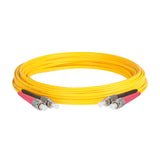 0.2dB FC/APC to FC/APC Single-mode Duplex Fiber Patch Cable | Corning SMF-28 Ultra Fiber | Red and Black Boots | OS1/OS2 Compatible | OFNR Jacket