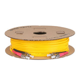 0.2dB FC/APC to FC/APC Single-mode Duplex Fiber Patch Cable | Corning SMF-28 Ultra Fiber | Red and Black Boots | OS1/OS2 Compatible | OFNR Jacket