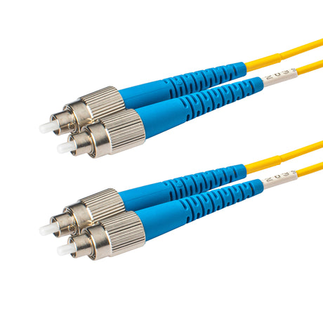 SpeedyFiberTX  FC/UPC to FC/UPC Single-Mode Duplex  Fiber Patch Cable | Corning SMF-28 Ultra Fiber | OS1/OS2 Compatible