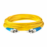 SpeedyFiberTX Low Loss 0.15dB FC/UPC to FC/UPC Single-Mode Duplex Fiber Patch Cable | Corning SMF-28 Ultra Fiber | OS1/OS2 Compatible | LSZH Jacket