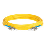 電信級 0.2dB 單模雙工 FC/UPC to FC/UPC 光纖跳線 | 康寧纖芯 | 藍白尾套 | OFNR 外被