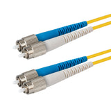 電信級 0.2dB 單模雙工 FC/UPC to FC/UPC 光纖跳線 | 康寧纖芯 | 藍白尾套 | OFNR 外被