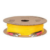 0.2dB FC/UPC to FC/UPC Single-mode Duplex Fiber Patch Cable | Corning SMF-28 Ultra Fiber | Red and Black Boots | OS1/OS2 Compatible | OFNR Jacket