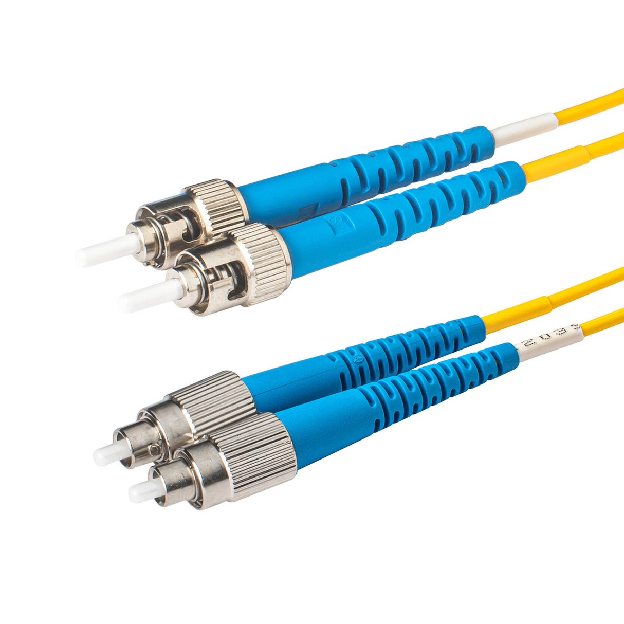 SpeedyFiberTX  ST/UPC to FC/UPC Single-Mode Duplex  Fiber Patch Cable | Corning SMF-28 Ultra Fiber | OS1/OS2 Compatible