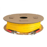 0.2dB ST/UPC to ST/UPC Single-mode Duplex Fiber Patch Cable | Corning SMF-28 Ultra Fiber | Red and Black Boots | OS1/OS2 Compatible | OFNR Jacket