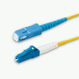 Ultra Low Loss 0.1dB LC/UPC to SC/UPC Single-mode Simplex Fiber Patch Cable | Corning SMF-28 Ultra Fiber | OS1/OS2 Compatible | LSZH Jacket