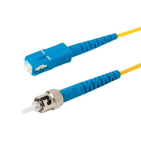 SpeedyFiberTX  SC/UPC to ST/UPC Single-Mode Simplex  Fiber Patch Cable | Corning SMF-28 Ultra Fiber | OS1/OS2 Compatible