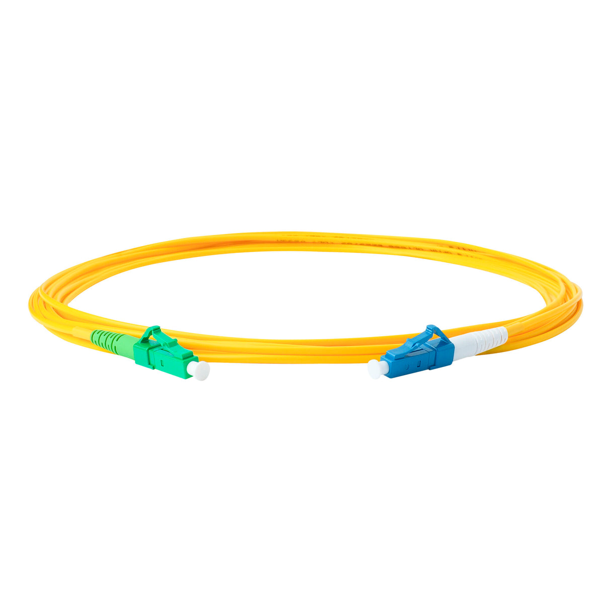 【博光通訊】電信級低插損 0.1dB 單模單工 LC/APC to LC/UPC 光纖跳線 | 康寧纖芯 | OFNP 外被
