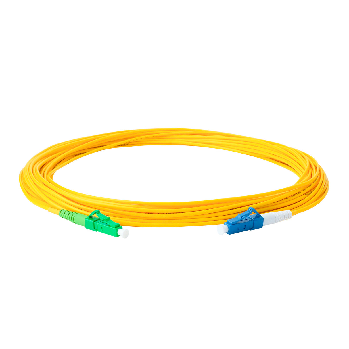 【博光通訊】電信級低插損 0.1dB 單模單工 LC/APC to LC/UPC 光纖跳線 | 康寧纖芯 | OFNP 外被
