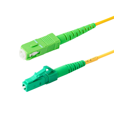 SpeedyFiberTX LC/APC to SC/APC Single-Mode Simplex  Fiber Patch Cable | Corning SMF-28 Ultra Fiber | OS1/OS2 Compatible