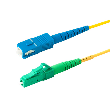 SpeedyFiberTX  LC/APC to SC/UPC Single-Mode Simplex  Fiber Patch Cable | Corning SMF-28 Ultra Fiber | OS1/OS2 Compatible