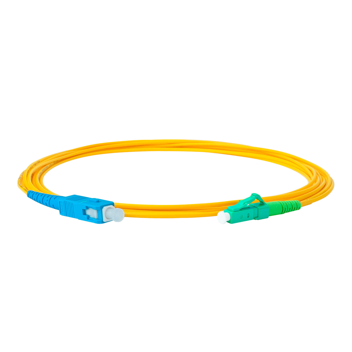 【博光通訊】電信級低插損 0.1dB 單模單工 LC/APC to SC/UPC 光纖跳線 | 康寧纖芯 | OFNP 外被