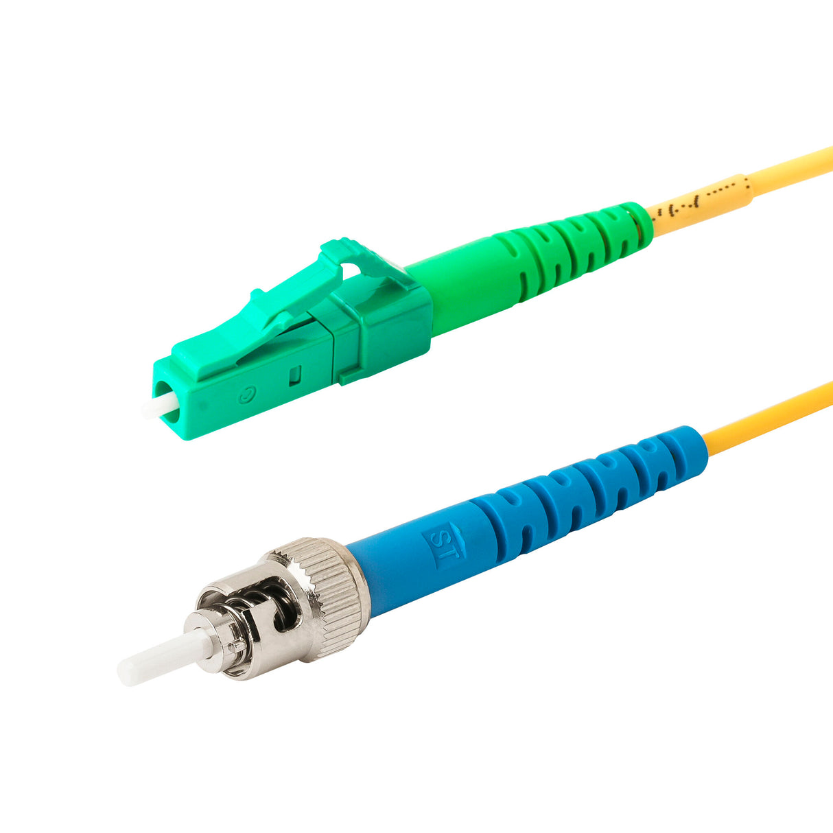 【博光通訊】電信級低插損 0.15dB 單模單工 LC/APC to ST/UPC  光纖跳線 | 康寧纖芯 | LSZH 低煙無鹵外被