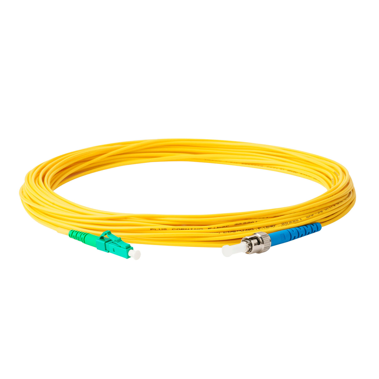 【博光通訊】電信級低插損 0.15dB 單模單工 LC/APC to ST/UPC  光纖跳線 | 康寧纖芯 | LSZH 低煙無鹵外被