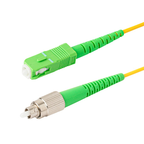 SpeedyFiberTX  SC/APC to FC/APC Single-Mode Simplex  Fiber Patch Cable | Corning SMF-28 Ultra Fiber | OS1/OS2 Compatible