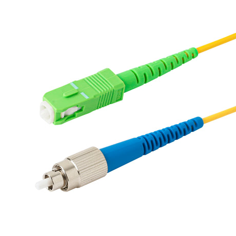 SpeedyFiberTX  SC/APC to FC/UPC Single-Mode Simplex  Fiber Patch Cable | Corning SMF-28 Ultra Fiber | OS1/OS2 Compatible